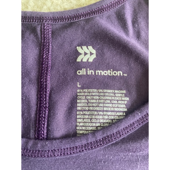 all in motion Tops All In Motion Womens Purple Workout Tank Poshmark